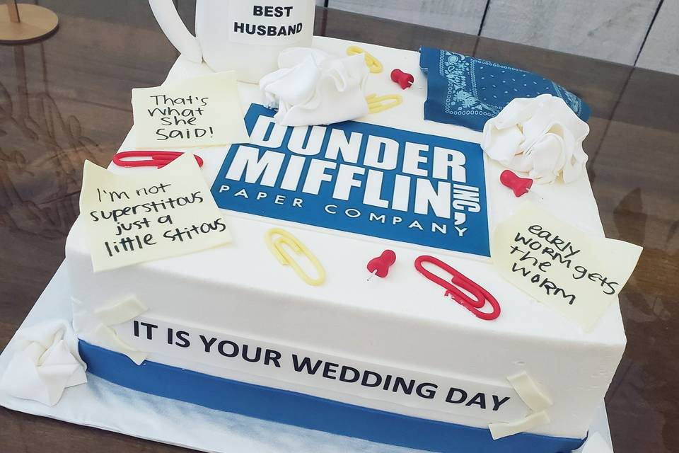 The Office Groom's Cake