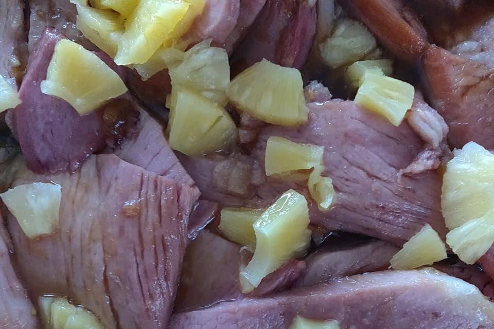 Ham and pineapple