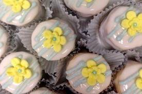 Cupcakes with flower on top