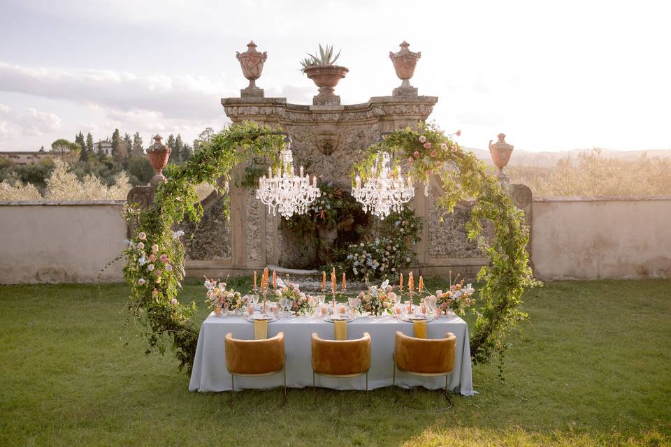 Tuscan wedding table