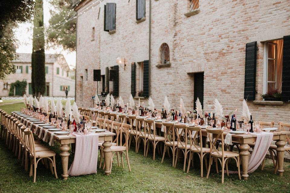 Ethereal rustic chic table