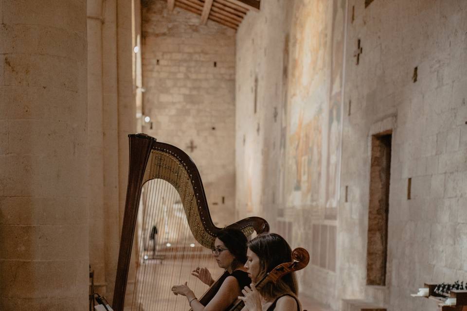 Church ceremony in Tuscany