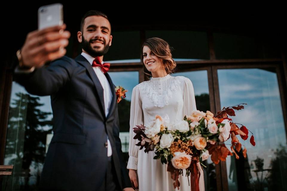 Elopement in the vineyard