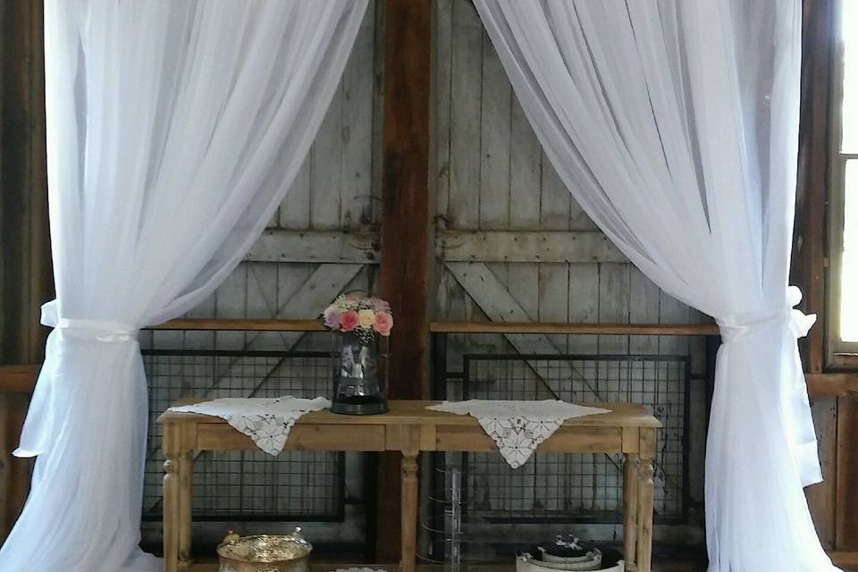 Everal barn drapes