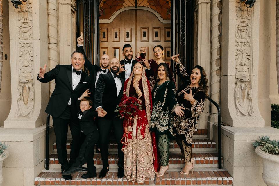 Muslim wedding family photos