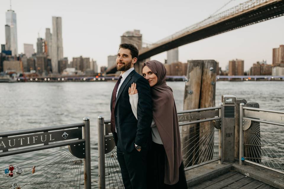 Engagement photos in brooklyn