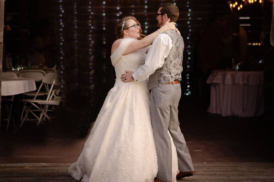 Barn wedding reception