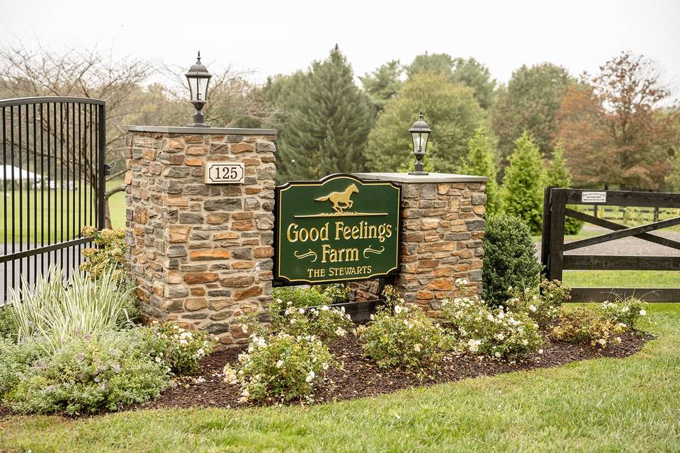 Grand gated entrance