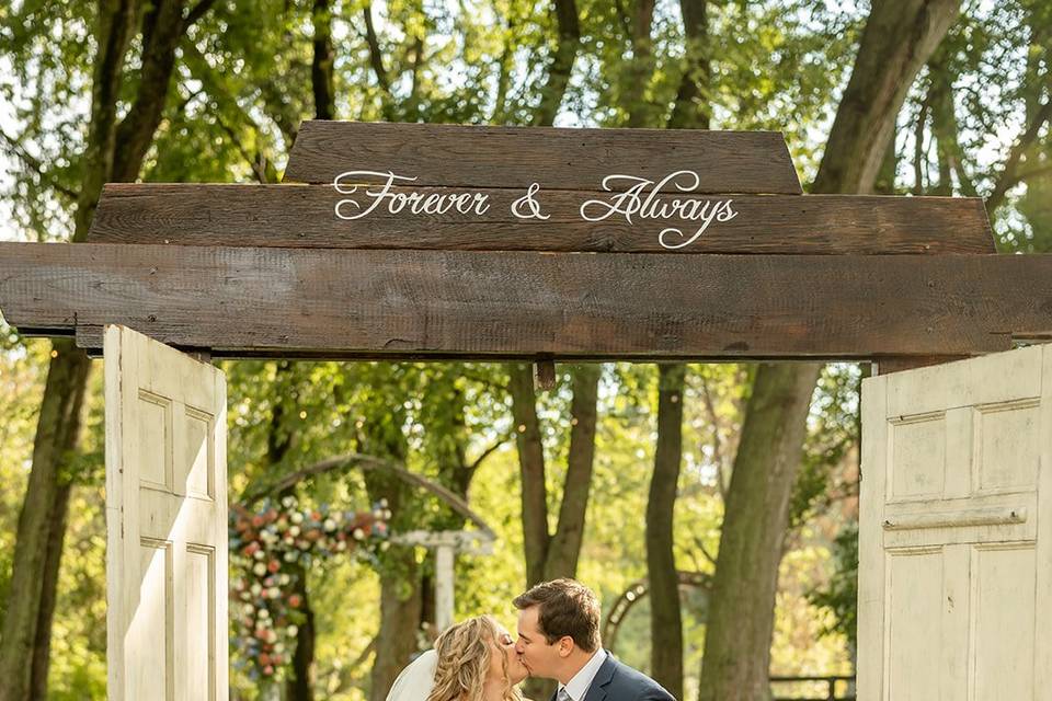 Ceremony entrance doors