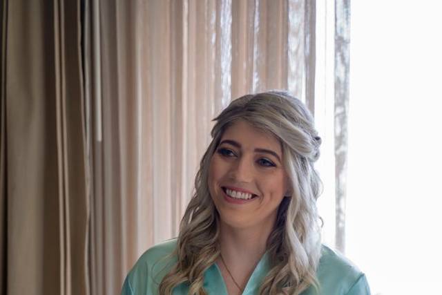 One of the wedding entourage