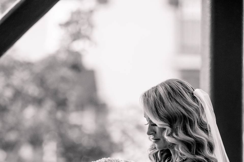 Bridal Portrait in The Cube