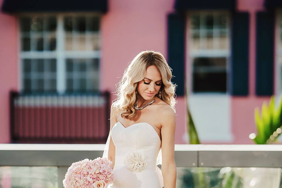 Bridal Portrait Cube Rooftop