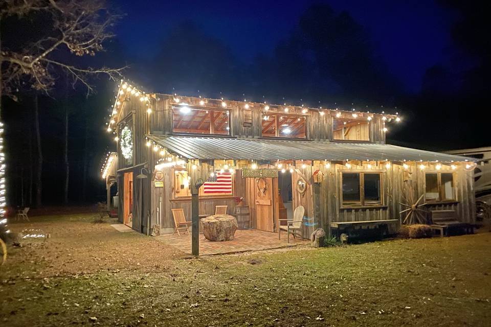 Barn venue lights