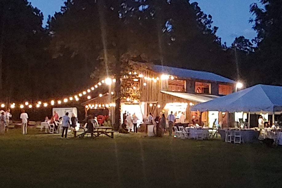 Barn Venue at Night