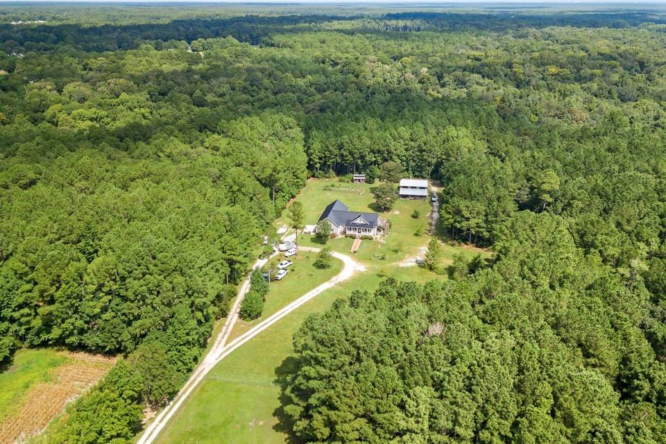 Aerial photo of the property