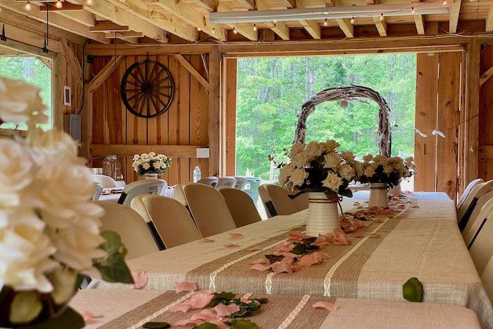 Linens and center pieces