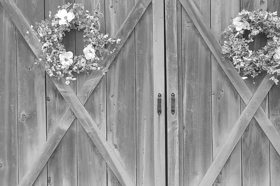 Venue barn doors