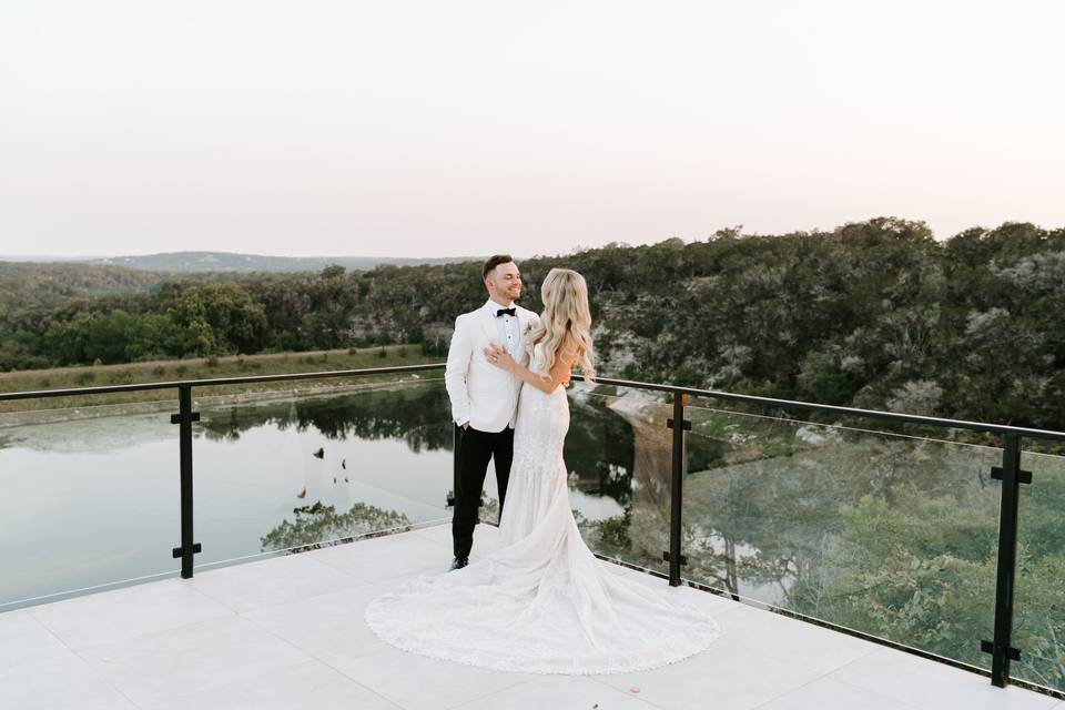 Couple on Ceremony Deck