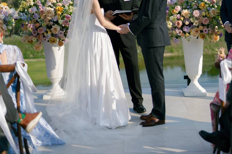 Ceremony on our deck