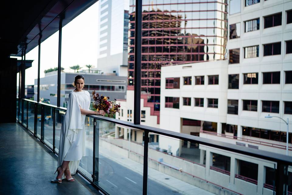 Rooftop bride