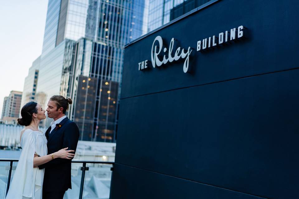 Rooftop couple