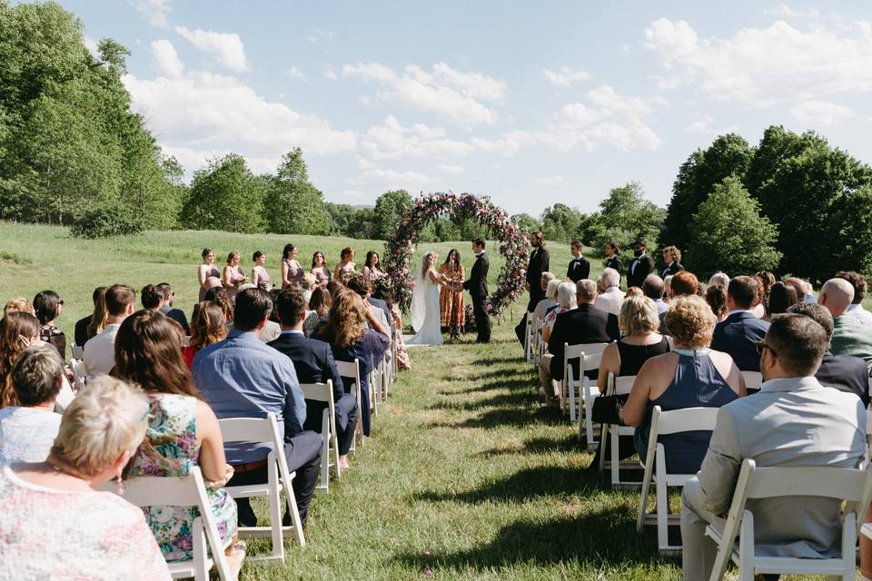 Ceremony in the field