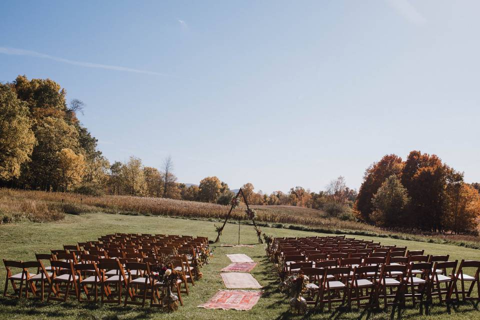 Ceremony in the field