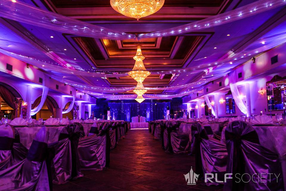 Wedding receptionand dance floor