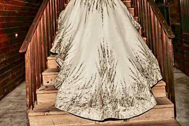 Bride on Staircase