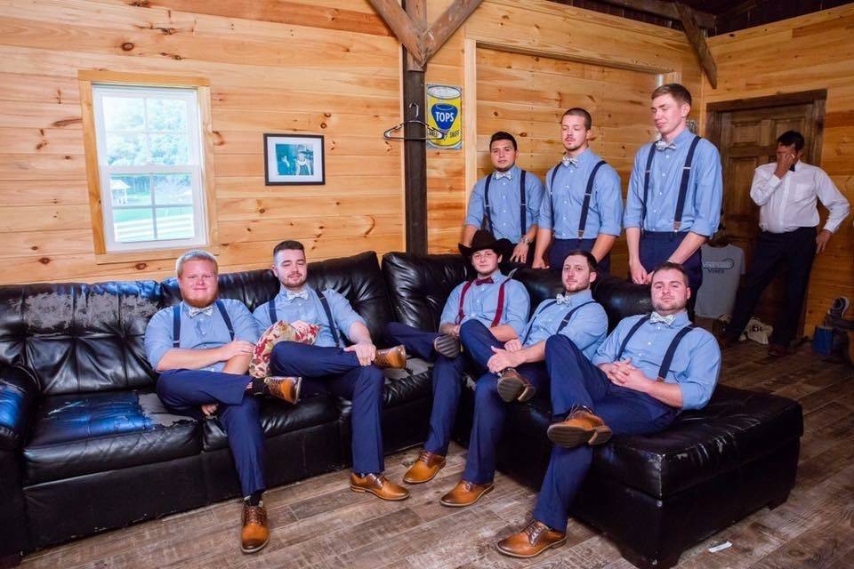 Groomsmen Relaxing