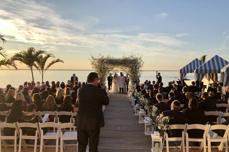 Beach ceremony, Crescent Club