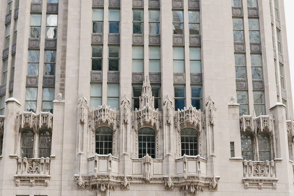 Downtown Chicago Wedding Photo
