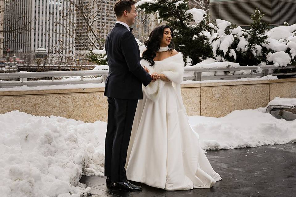 Chicago City Wedding Portraits