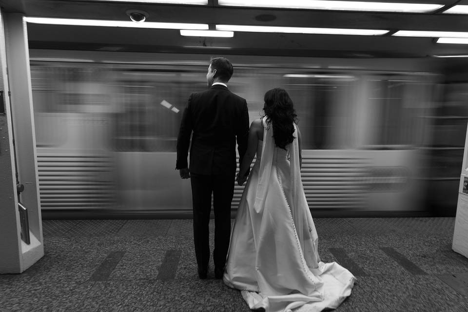 Bride and groom