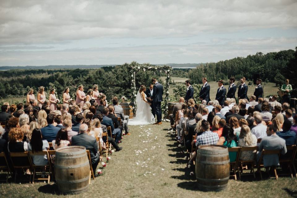 A country ceremony