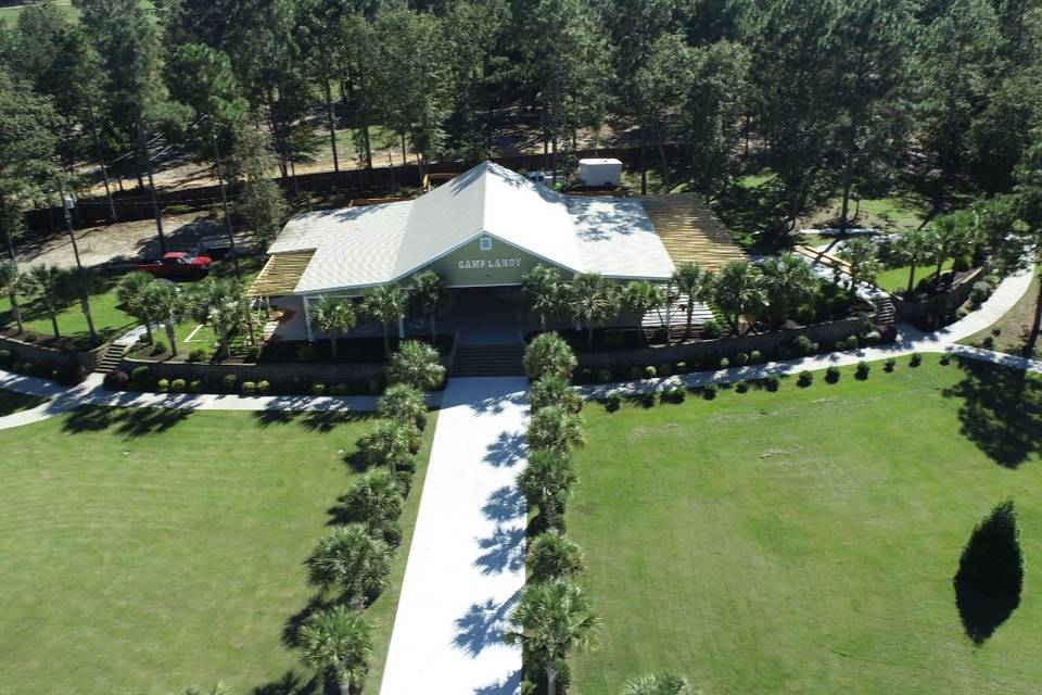 View of camp from above