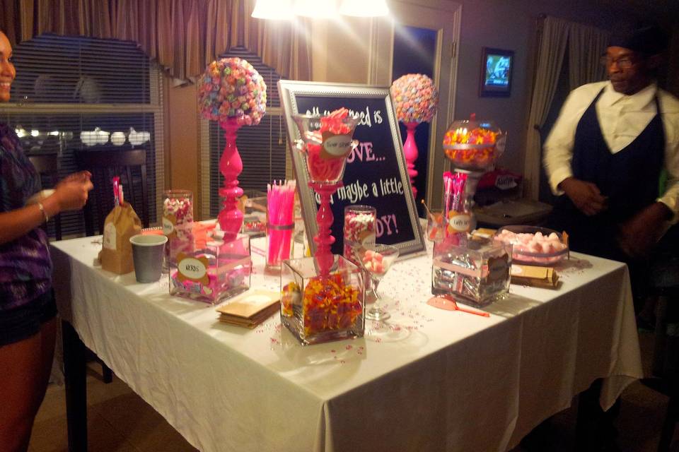 Cupcake and candy bar