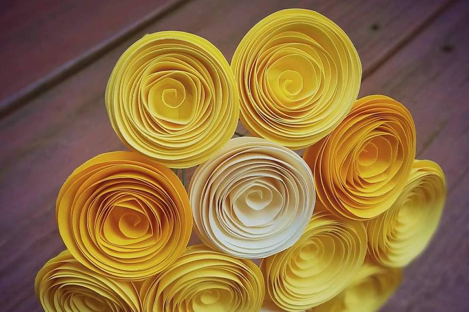 Yellow ombre bouquet