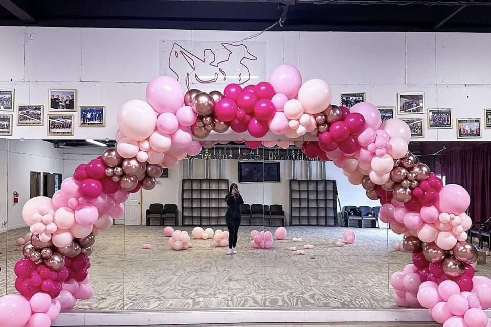 Pink/Metallic Ballon Arch