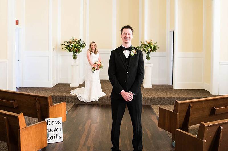 Couple in the venue