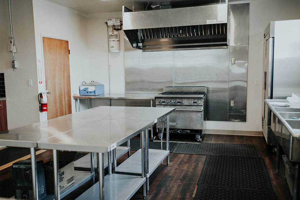 A full-sized commercial kitchen