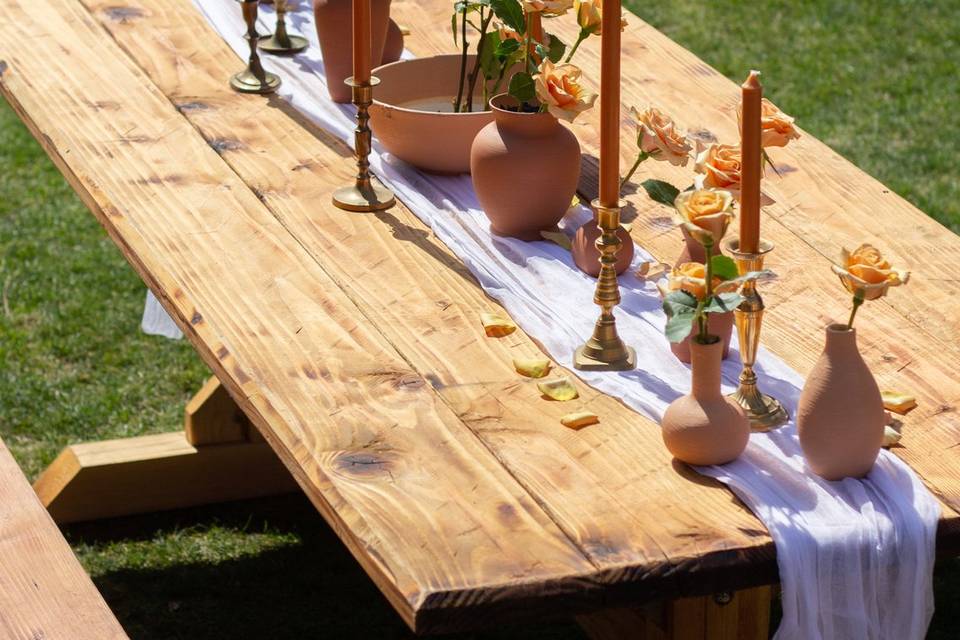 Spring Table scape Details