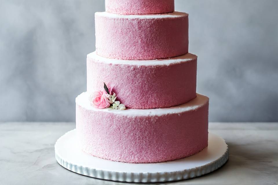Pastel blush cake