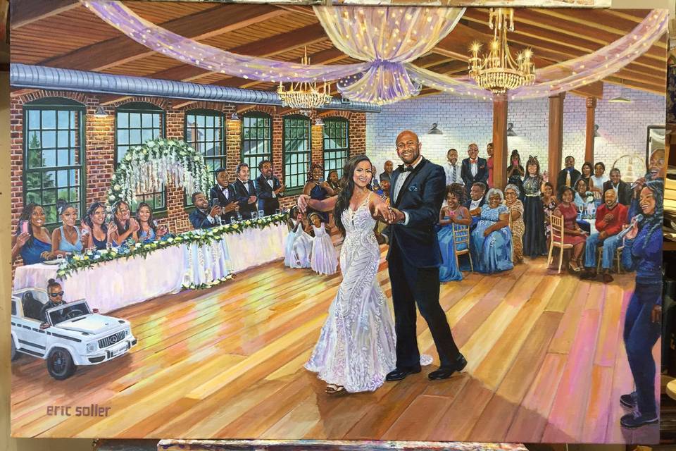 Completed Wedding Painting