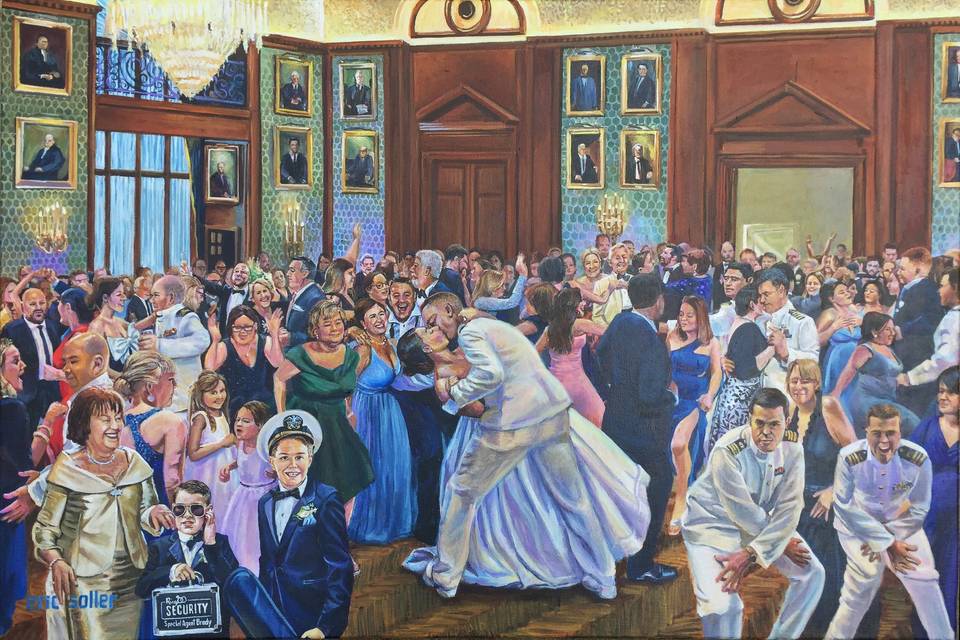 Philly Live Wedding Painting