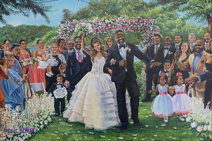 Atlanta Live Wedding Painting