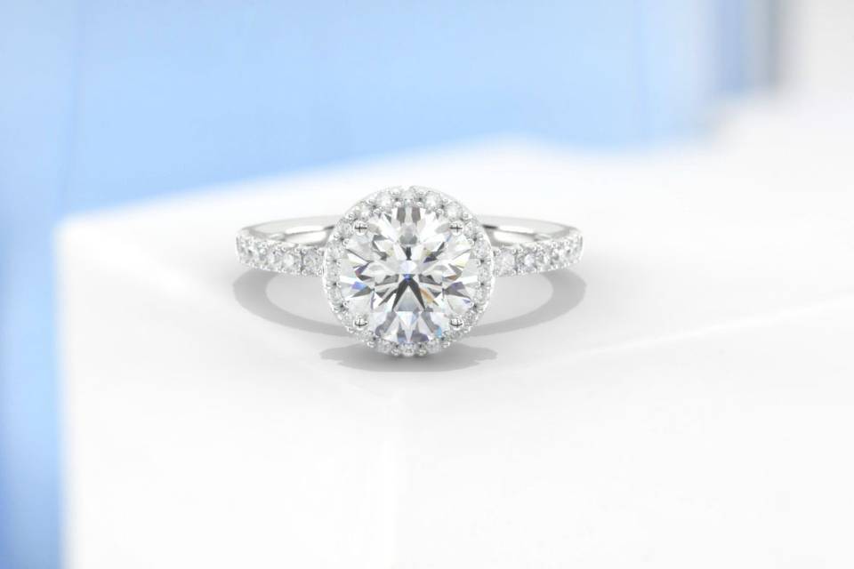 Moissanite ring