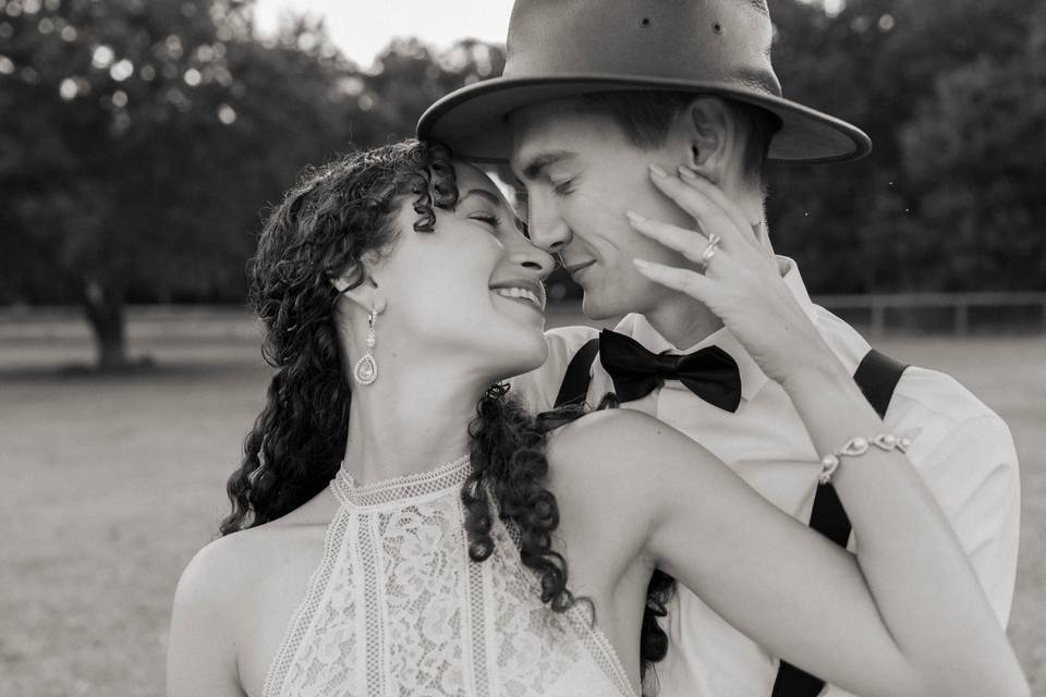 Black and white bridals