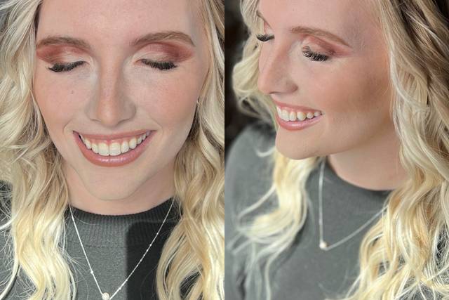 Engagement photo makeup