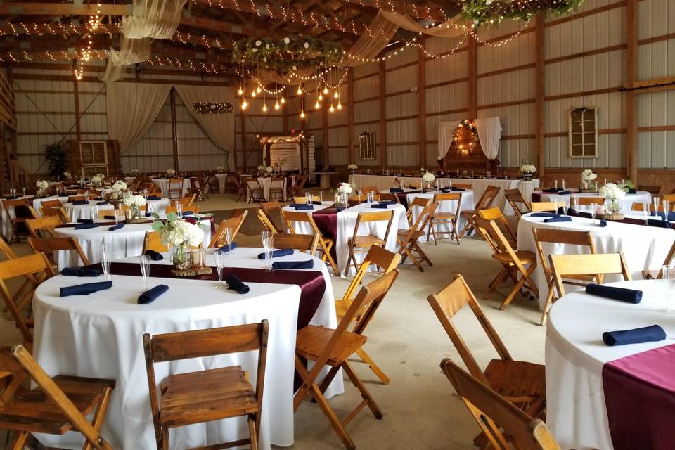 Barn Wedding Reception